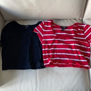Set of 2 crop tops from Urban Planet size L